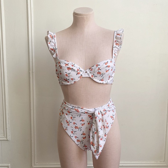 Abercrombie & Fitch Other - Abercrombie and Fitch Peach Print Bikini Set